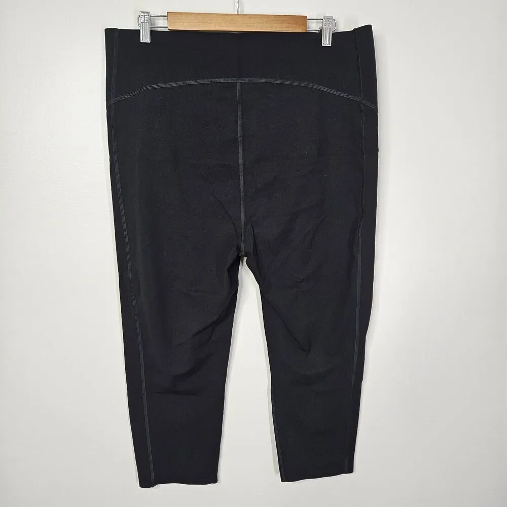 SPANX Black Cropped Icon Leggings Size 3X - Picture 2 of 7